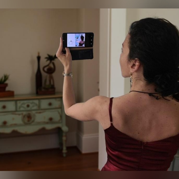 Burgundy jumpsuit - Picture 2 of 5